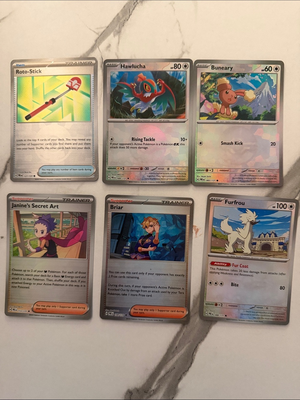 Pokemon Prismatic Evolutions Poke Ball Pattern Card Set